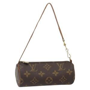 LOUIS VUITTON Monogram Papillon Pouch LV Auth BA9269